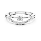Round Lab Grown Diamond Split-Shank Engagement Ring