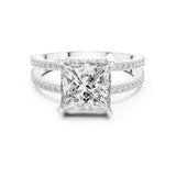 Princess Lab Grown Diamond Split-Shank Engagement Ring