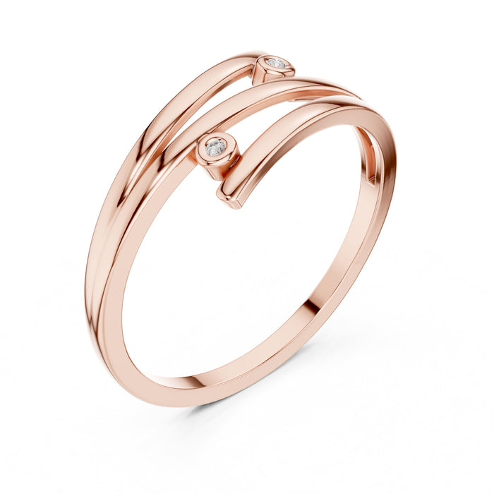 Round Lab Grown Diamond Solitaire Engagement Ring rose gold video