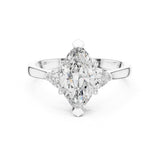 Marquise Lab Grown Diamond Three-Stone Engagement Ring