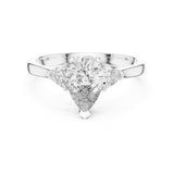 Pear Lab Grown Diamond Three-Stone Engagement Ring