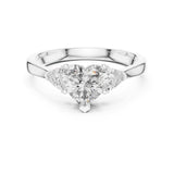 Heart Lab Grown Diamond Three-Stone Engagement Ring