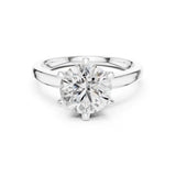 Round Lab Grown Diamond Solitaire Engagement Ring
