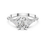Cushion Lab Grown Diamond Three-Stone Engagement Ring