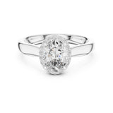 Oval Lab Grown Diamond Halo Engagement Ring