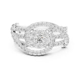 Round Lab Grown Diamond Halo Engagement Ring