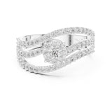 Round Lab Grown Diamond Split-Shank Engagement Ring