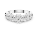 Round Lab Grown Diamond Split-Shank Engagement Ring