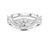 Round Lab Grown Diamond Split-Shank Engagement Ring