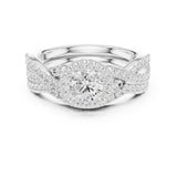 Round Lab Grown Diamond Halo Engagement Ring