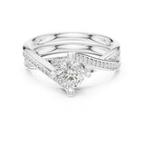 Round Lab Grown Diamond Split-Shank Engagement Ring