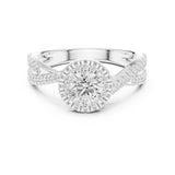 Round Lab Grown Diamond Split-Shank Engagement Ring