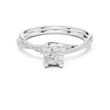 Round Lab Grown Diamond Split-Shank Engagement Ring
