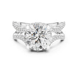 Round Lab Grown Diamond Split-Shank Engagement Ring