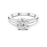 Round Lab Grown Diamond Split-Shank Engagement Ring