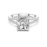 Radiant Lab Grown Diamond Split-Shank Engagement Ring