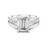 Emerald Lab Grown Diamond Split-Shank Engagement Ring