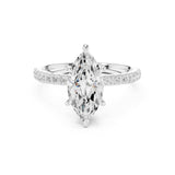 Marquise Lab Grown Diamond Pave Engagement Ring