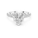 Heart Lab Grown Diamond Hidden-Halo Engagement Ring