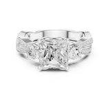 Princess Lab Grown Diamond Twisted Engagement Ring