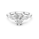 Heart Lab Grown Diamond Three-Stone Engagement Ring
