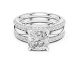 Cushion Lab Grown Diamond Split-Shank Engagement Ring