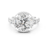 Round Lab Grown Diamond Halo Engagement Ring