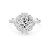 Cushion Lab Grown Diamond Halo Engagement Ring