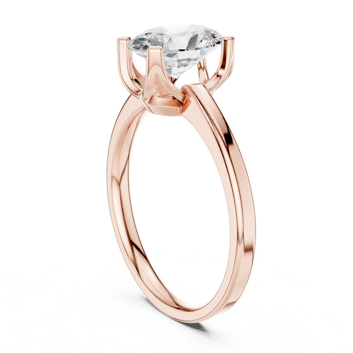 Oval Lab Grown Diamond Solitaire Engagement Ring yellow gold video