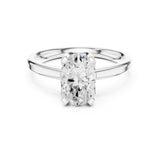 Oval Lab Grown Diamond Solitaire Engagement Ring