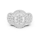Round Lab Grown Diamond Halo Engagement Ring