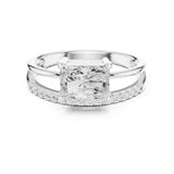 Radiant Lab Grown Diamond Split-Shank Engagement Ring