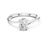 Oval Lab Grown Diamond Solitaire Engagement Ring