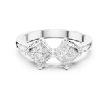 Princess Lab Grown Diamond Three-Stone Engagement Ring