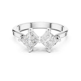 Princess Lab Grown Diamond Three-Stone Engagement Ring