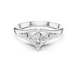 Princess Lab Grown Diamond Split-Shank Engagement Ring