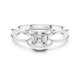 Emerald Lab Grown Diamond Split-Shank Engagement Ring