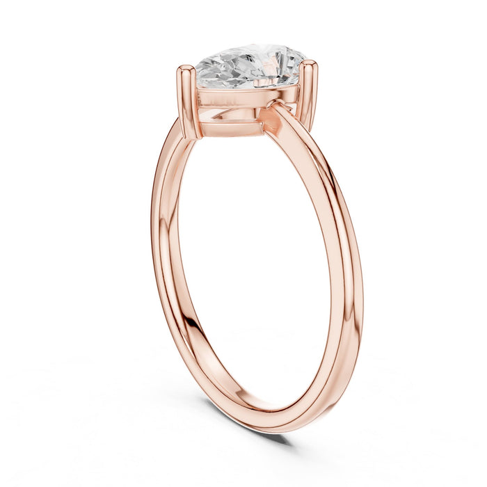 Pear Lab Grown Diamond Solitaire Engagement Ring yellow gold video