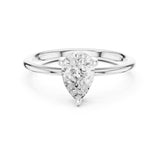 Pear Lab Grown Diamond Solitaire Engagement Ring