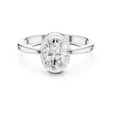 Oval Lab Grown Diamond Solitaire Engagement Ring