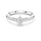 Princess Lab Grown Diamond Split-Shank Engagement Ring