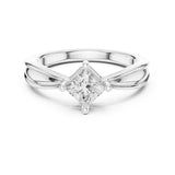 Princess Lab Grown Diamond Split-Shank Engagement Ring