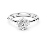 Round Lab Grown Diamond Solitaire Engagement Ring