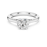 Round Lab Grown Diamond Split-Shank Engagement Ring