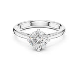 Round Lab Grown Diamond Solitaire Engagement Ring