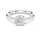 Round Lab Grown Diamond Split-Shank Engagement Ring