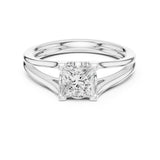 Princess Lab Grown Diamond Split-Shank Engagement Ring