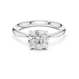 Round Lab Grown Diamond Solitaire Engagement Ring
