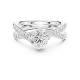 Round Lab Grown Diamond Split-Shank Engagement Ring