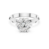 Round Lab Grown Diamond Solitaire Engagement Ring